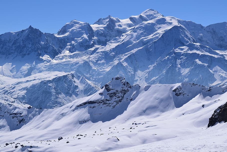 gunung, pegunungan Alpen, papan luncur salju, alpine, salju, musim dingin, pemandangan, lanskap, ski, outdoor