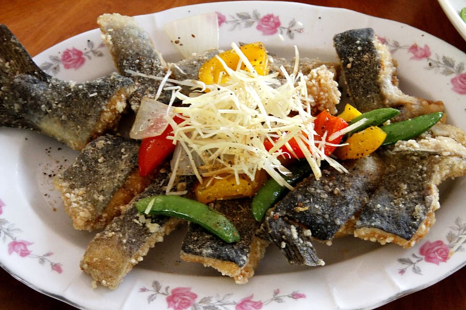 fish, taiwanese cuisine, deep fried fish, sweet and sour fish, ready-to-eat, plate, food, food and drink, freshness, healthy eating
