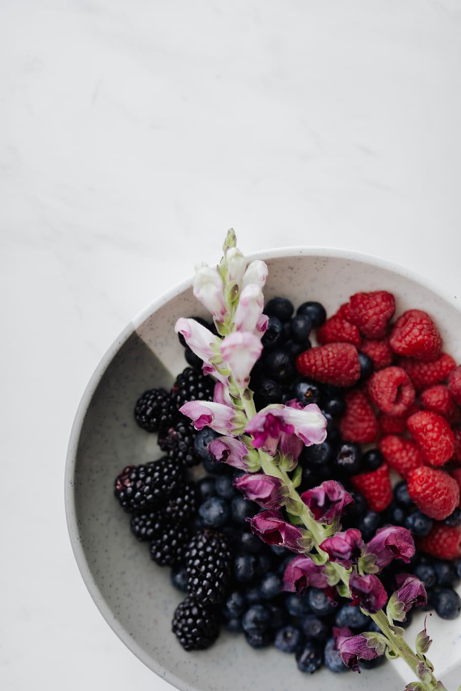 Blackberry, Blueberry, raspberry, buah-buahan, sehat, eco, berry, mangkuk, berry buah, kesegaran