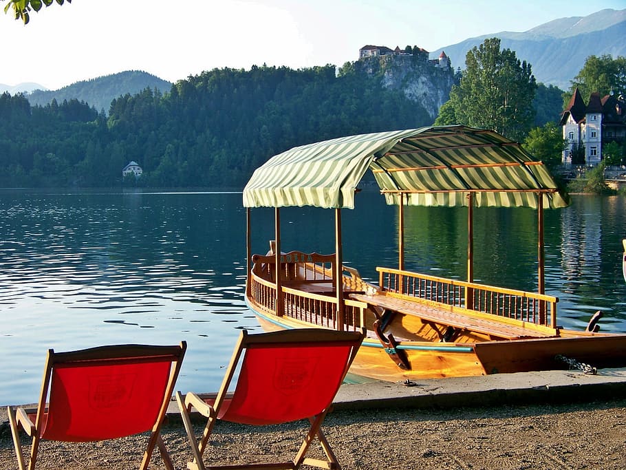 Lago Bled, Puerto, Motivos, Karawanken, motivos portuarios, la región de gorenjska, jumbo, relajarse, trekking, senderismo alpino