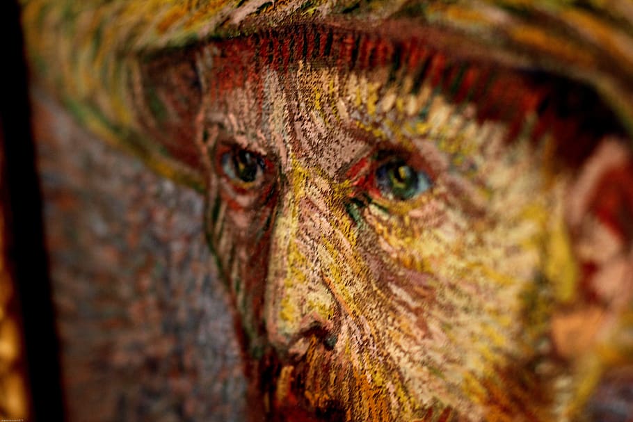 Van Gogh, pintura, ojos, Van, Gogh, pintor, artista, pintado, energía, artística