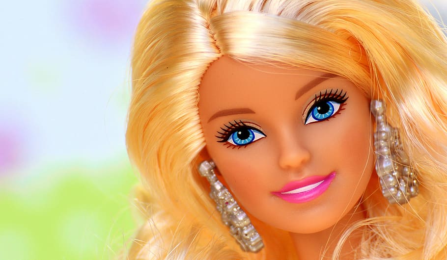 boneca barbie, beleza, barbie, bonita, boneca, encantador, brinquedos para crianças, menina, rosto, rosto de boneca