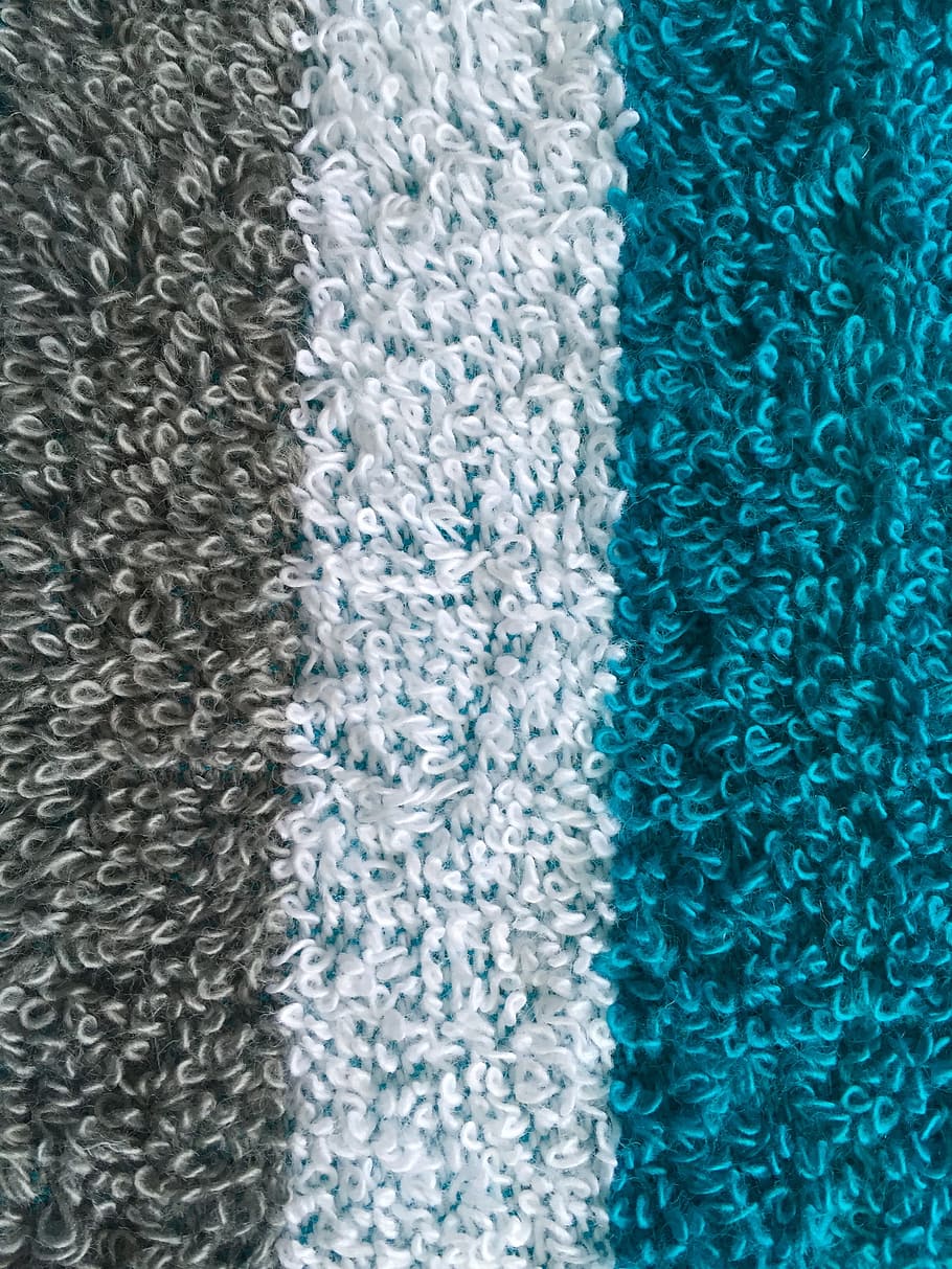 blue, white, black, textile, texture, stripes, vertical, terrycloth, towel, broad