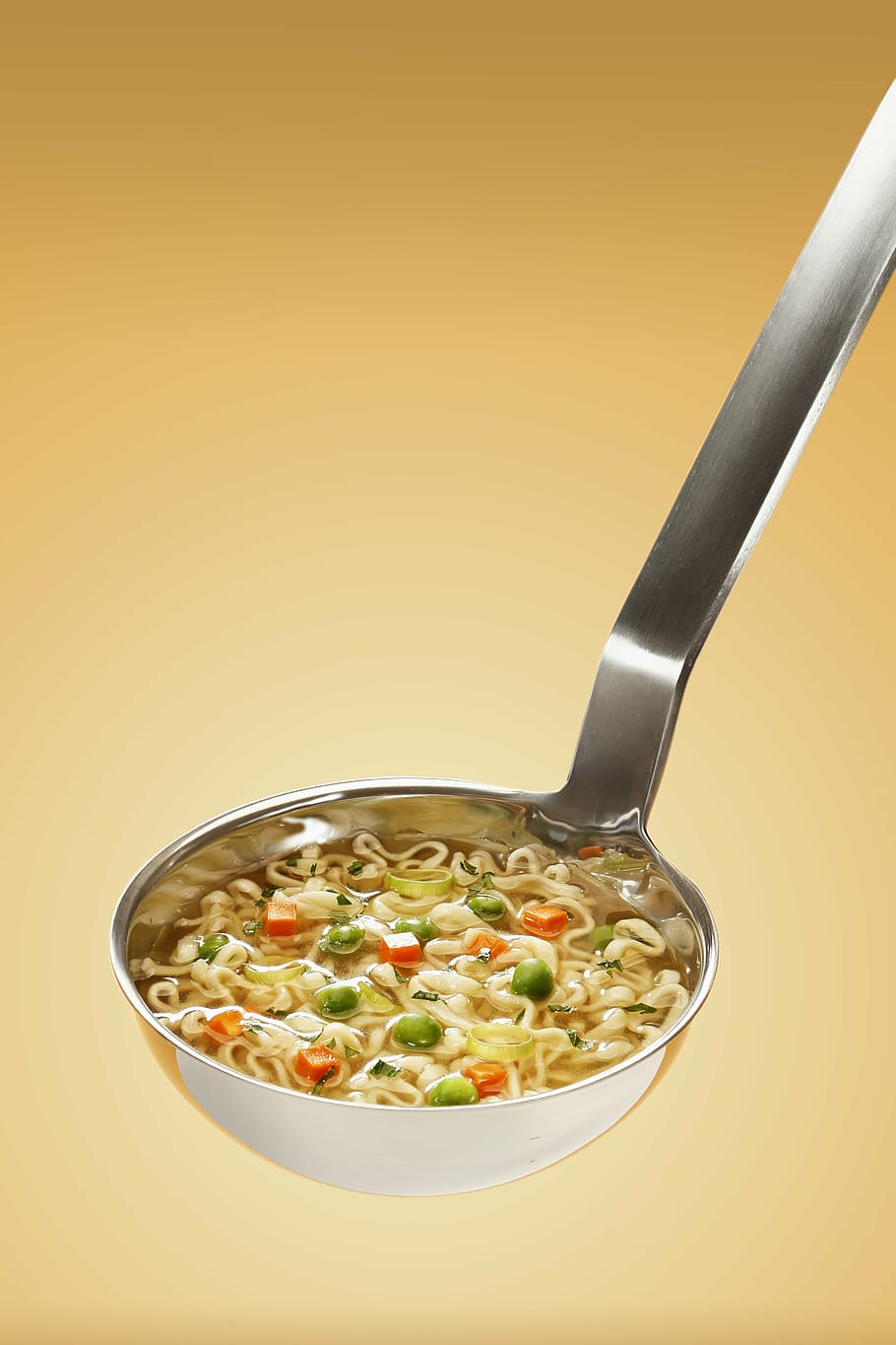noodles in spoon, delicious, food, healthy, ladle, meal, noodles, soup, vegetables, food and drink