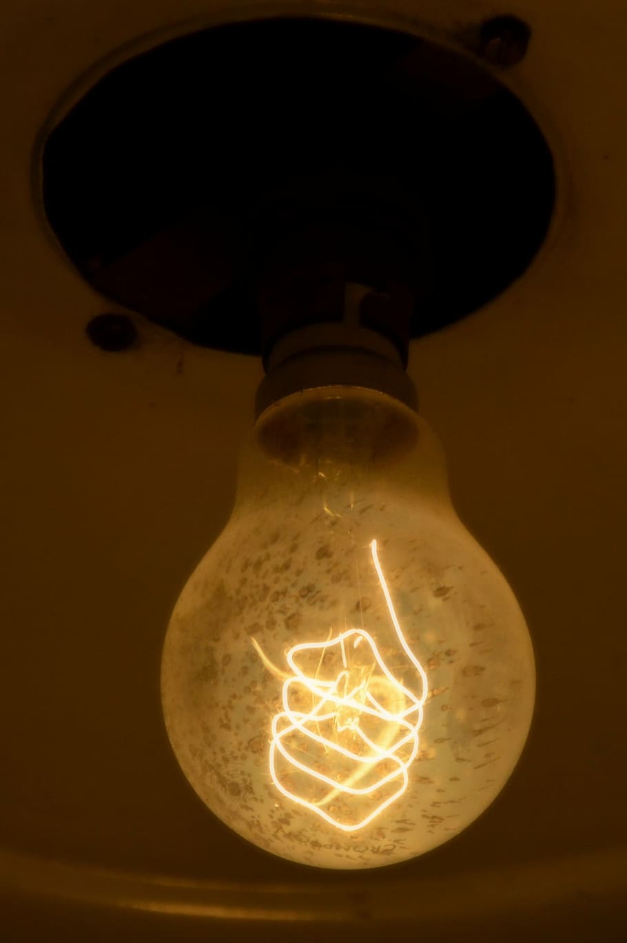 電球, エジソン, ランプ, 郷愁, 消える, 光, ガラス, 電気, 照明, 屋内