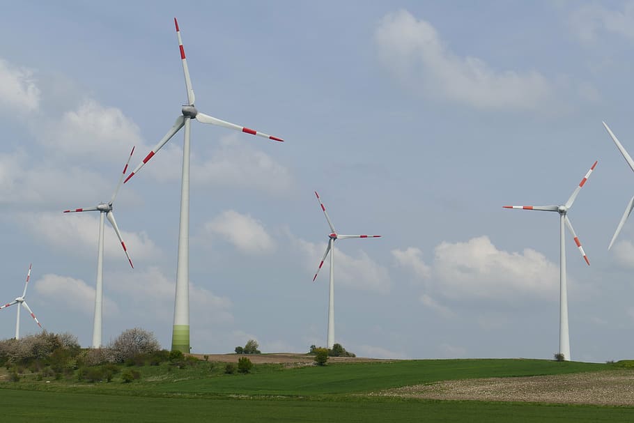wind power, rotor, energy, eco energy, windräder, current, blue sky, forward, environmental technology, wind energy