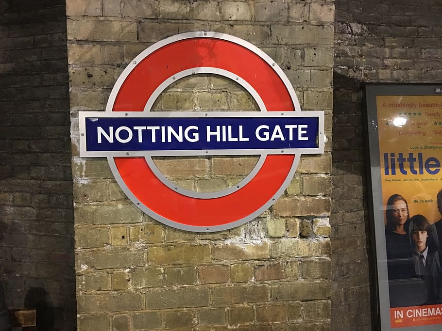 Notting Hill, London, Underground, Tube, london, underground, text, circle, communication, architecture, outdoors