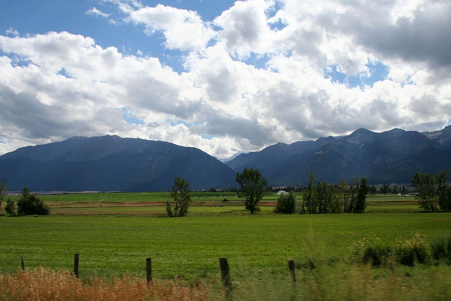 enterprise, oregon, landscape, clouds, Enterprise, Oregon, photos, hills, lanscapes, mountains, public domain