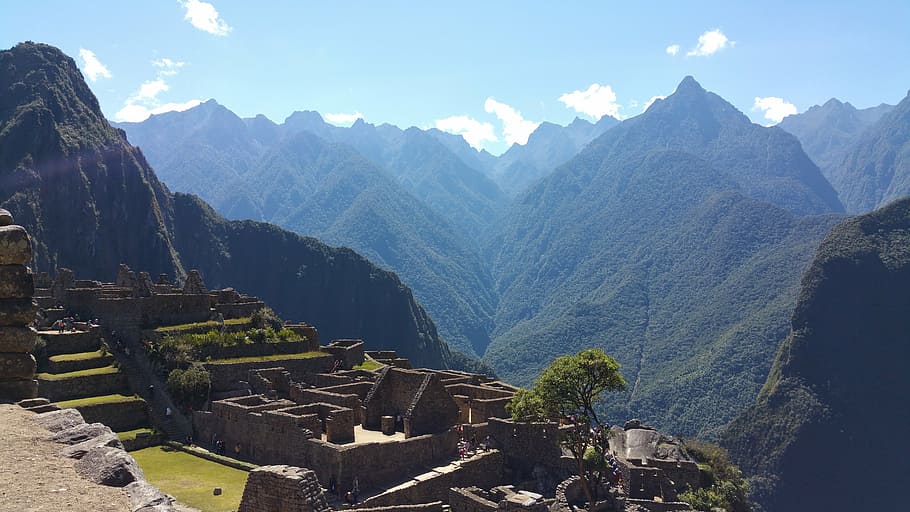 machu picchu, peruvian, peru, incan, andes, landmark, mountain, history, scenics - nature, mountain range