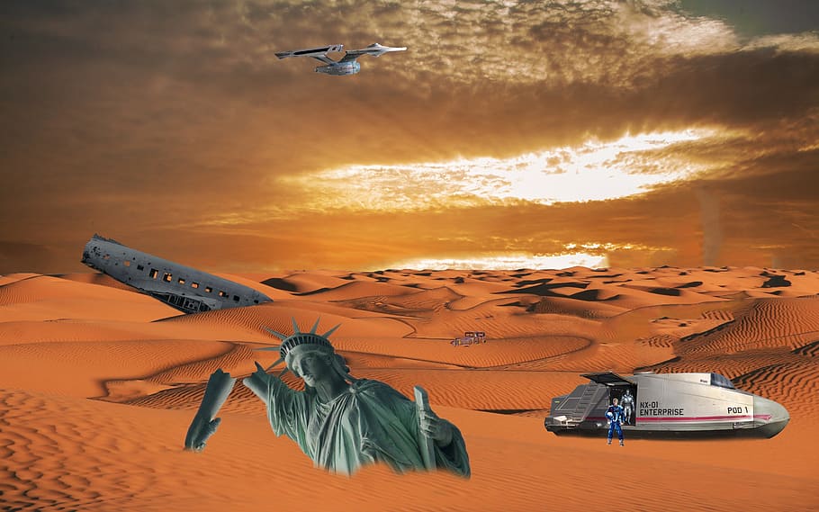ツァイトスプルング 宇宙船 砂漠 冒険 遺跡 自動車事故 飛行機事故 宇宙飛行士 ロボット ファンタジー Pxfuel