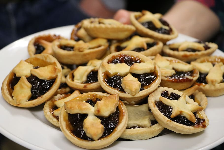 Mince Pies, Xmas, Treat, Backen, Cookies, jam, marmalade, food and drink, food, plate
