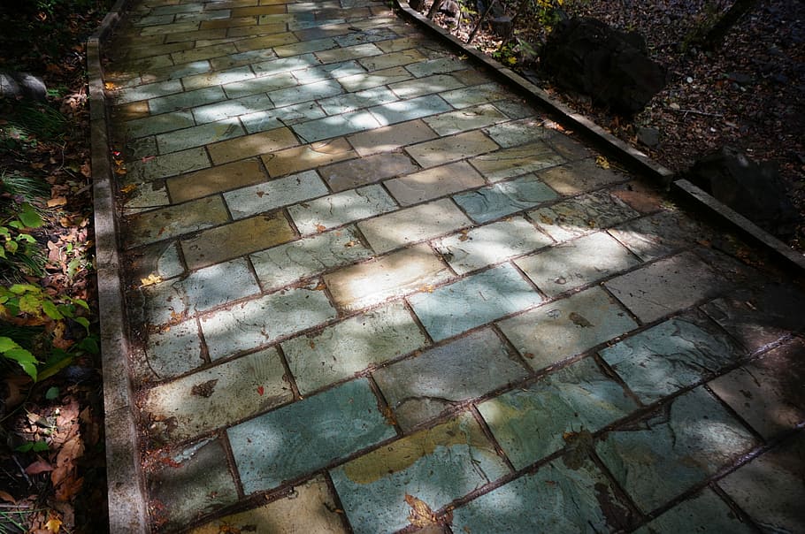 stone road, Stone, Road, Mottled, the mottled, light and shadow, day, tile, outdoors, close-up