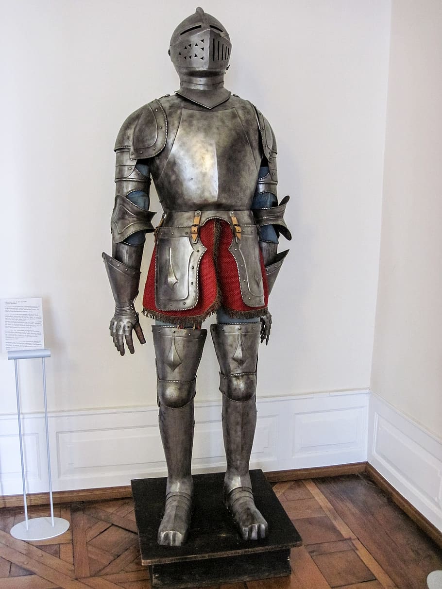 ritterruestung, old knight armor, knight, historically, armor knight, protection, history, indoors, human representation, suit of armor