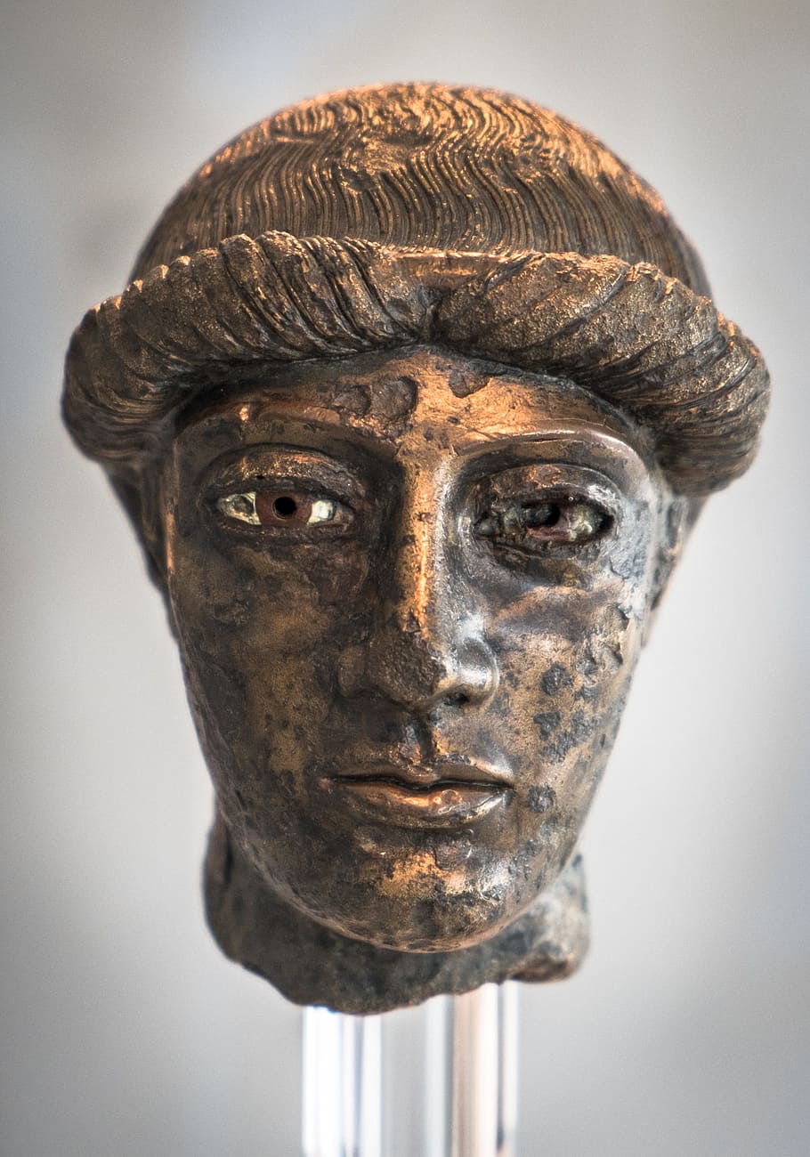 cabeza de bronce, museo de la acrópolis, antigua grecia, escultura, arte, representación humana, representación, primer plano, retrato, semejanza masculina