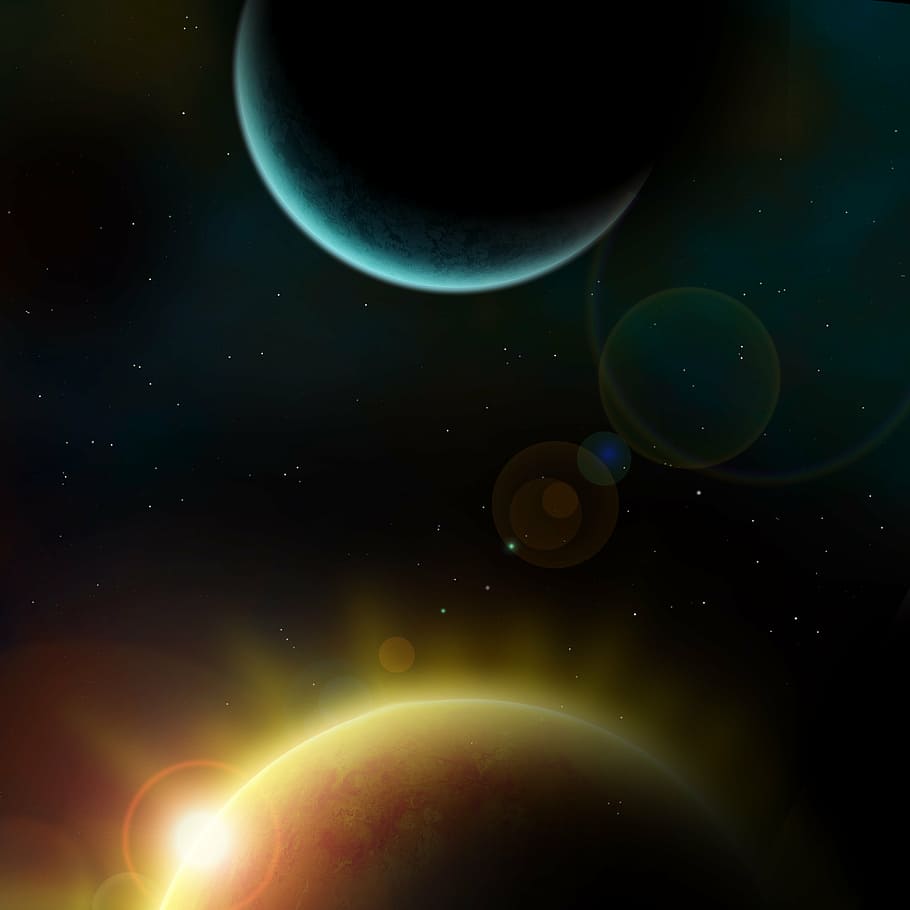 solar, system, digital, wallpaper, space, forward, universe, space travel, star, starry sky