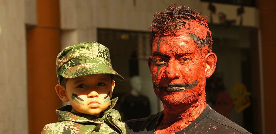 Festivities, People, Armenia, Quindio, armenia, quindio, colombia, headshot, childhood, two people, halloween