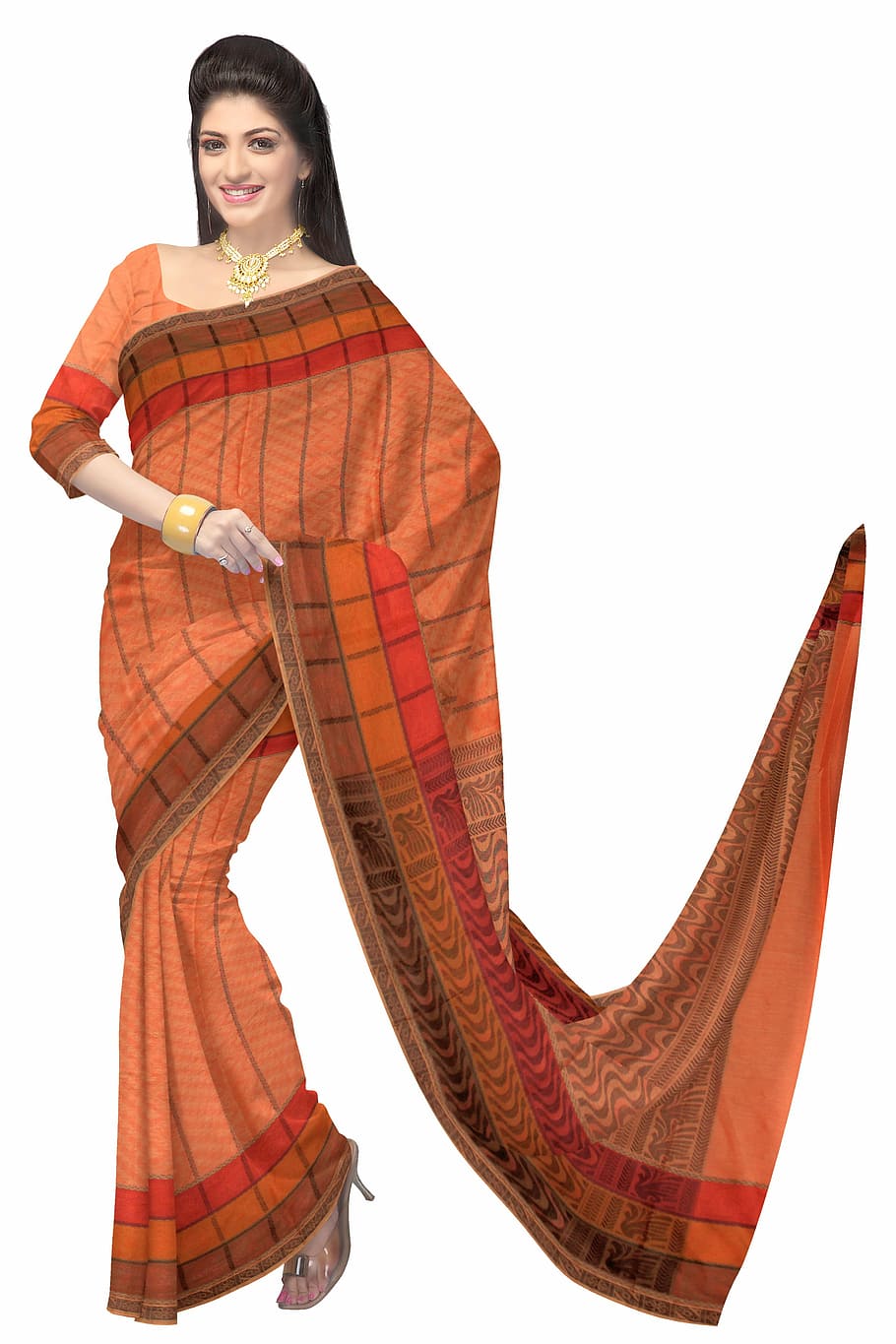 sari, roupas indianas, moda, seda, vestido, mulher, modelo, roupas, indiano, algodão