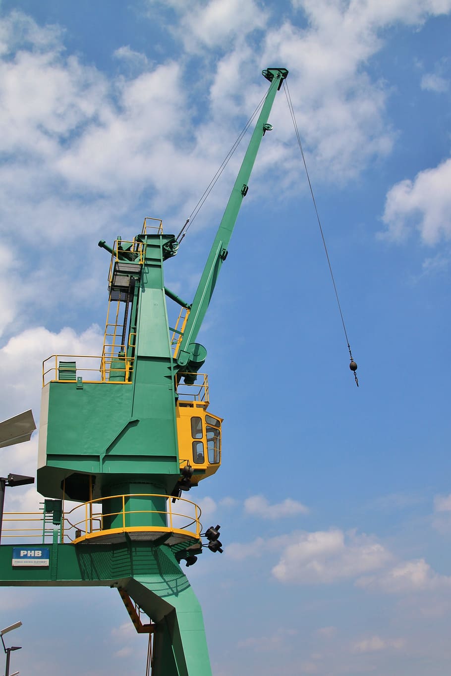 Crane, Load, Hooks, load crane, site, crane hooks, hook, winch, sky, industry