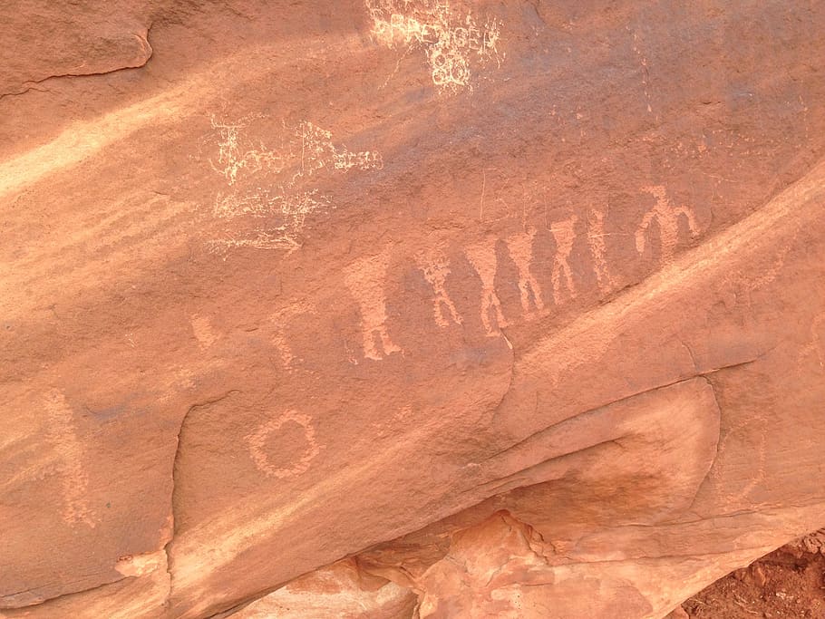 petroglyphs, canyonlands, utah, national, park, rock formation, rock, rock - object, day, geology