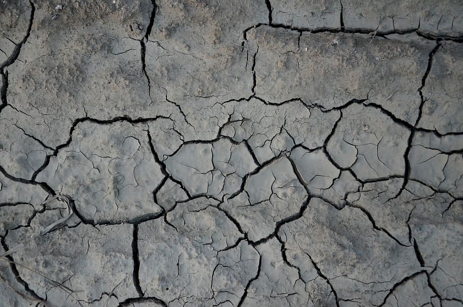 gray, cracked, clay photography, earth, the background, texture, old, dry, background, drought