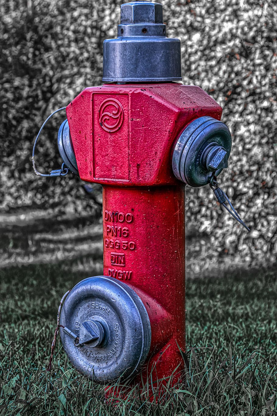 hydrant, technology, metal, sprinkler, connection, valve, water dispenser, fire fighting water, lid, red