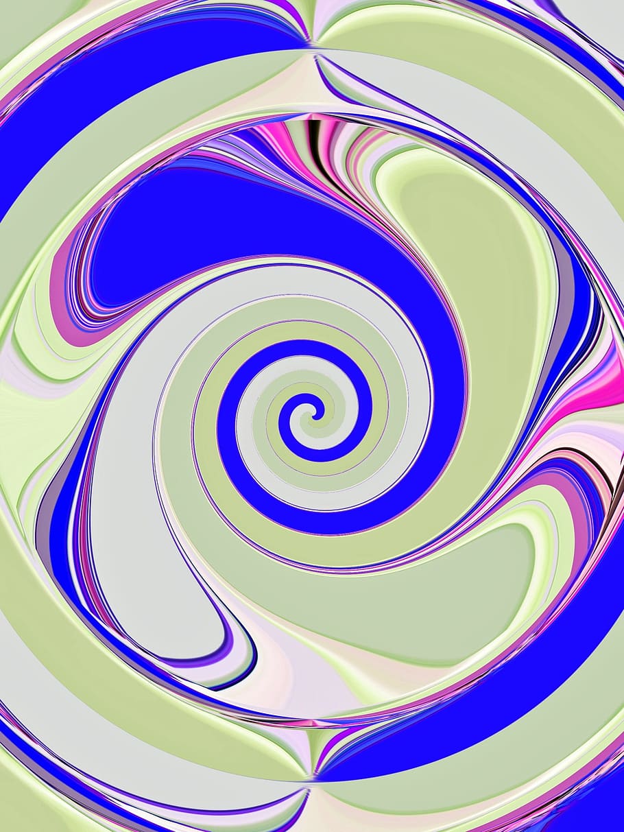 spiral, gelombang, abstrak, pola, garis, latar belakang, ayunan, gerakan, kurva, berputar