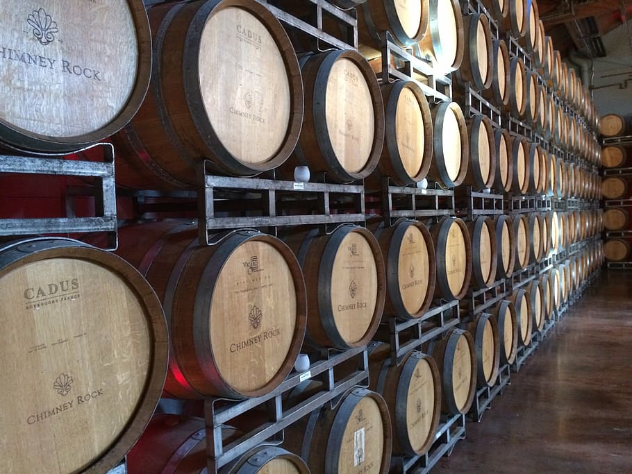 wine, drink, drinking wine, wine cellar, cellar, wine cask, winery, winemaking, barrel, in a row
