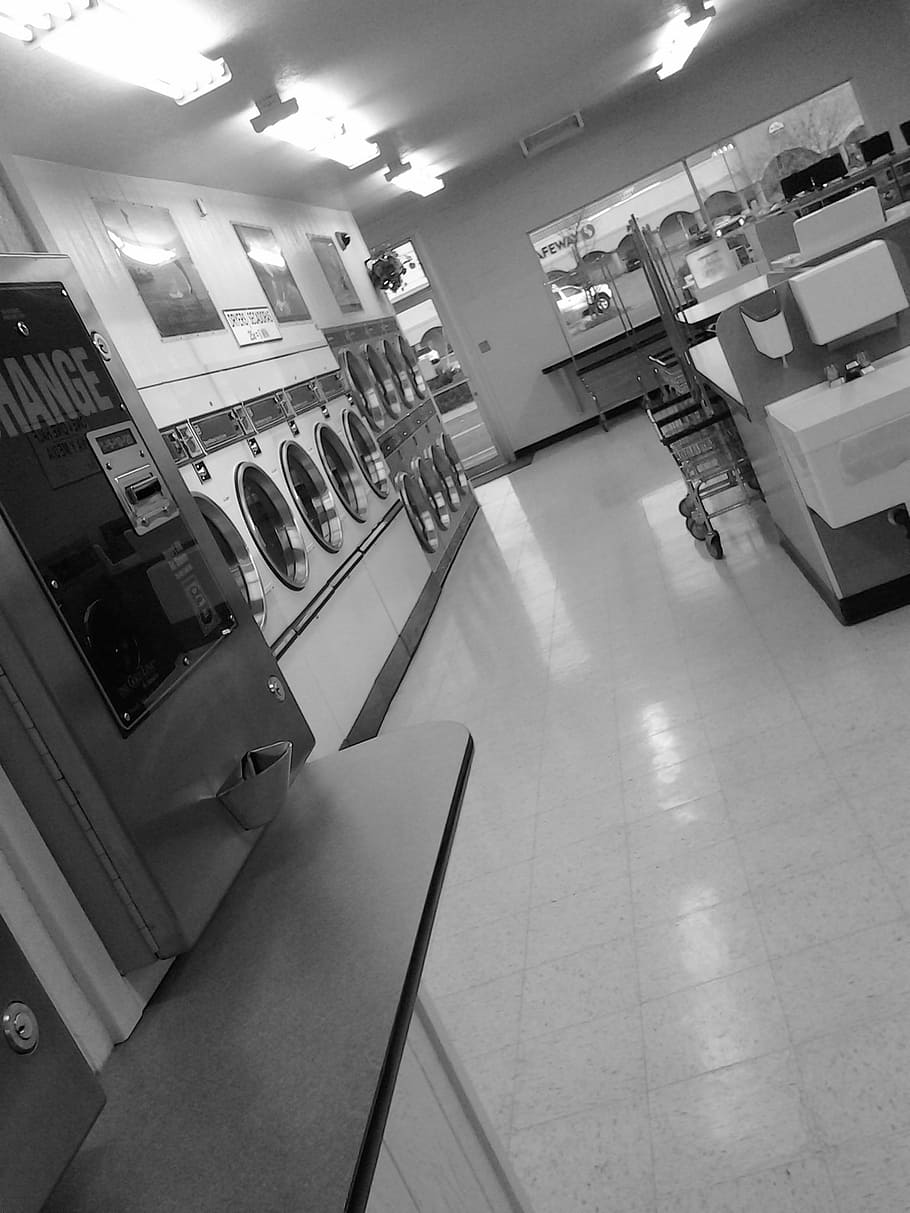 sala de lavado, lavado, baño, lavadora-centrifugadora, lavadora de ropa, lavadora, en interiores, pisos, sin gente, iluminado