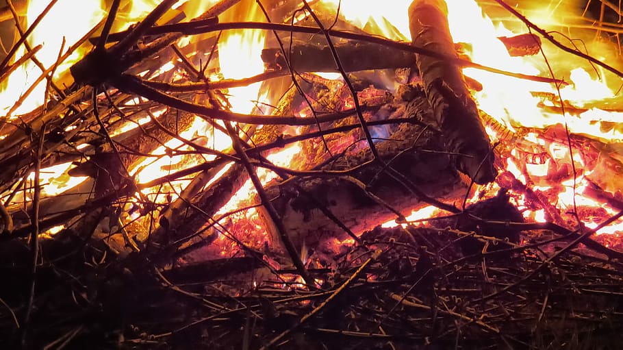 Fire, Flame, Easter Fire, Fire, Wood, Brand, fire, flame, wood, wood fire, burn, campfire