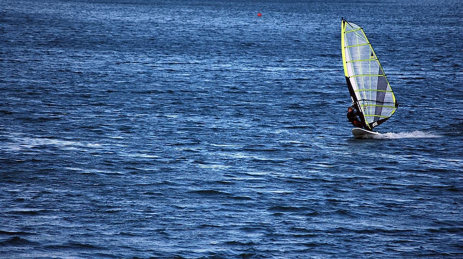 Lake, Forggensee, Wind Surfing, surf, lake forggensee, leisure, sea, water, sport, outdoors