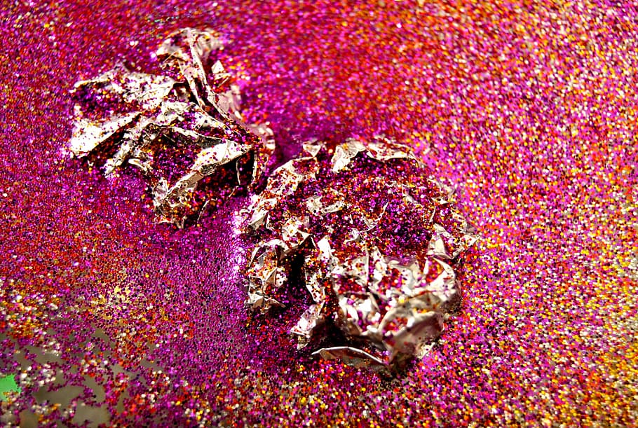 Glitter, Pink, Water, Shiny, pink, water, bright, color, texture, light, sparkle