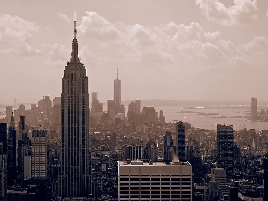 baru, york, kota, perkotaan, manhattan, pencakar langit, kaki langit, arsitektur, nyc, cityscape