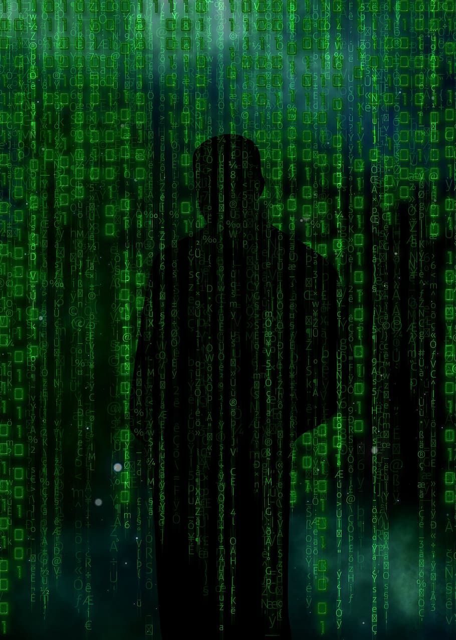 fondo de pantalla binario verde, código, hacker, datos, seguridad, tecnología, digital, contraseña, crimen, virus
