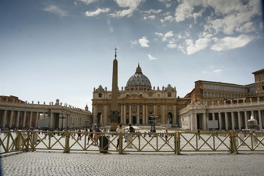 Vatikan, Roma, Italia, Basilika Santo Petrus, Arsitektur, eksterior bangunan, struktur yang dibangun, langit, tujuan wisata, bangunan