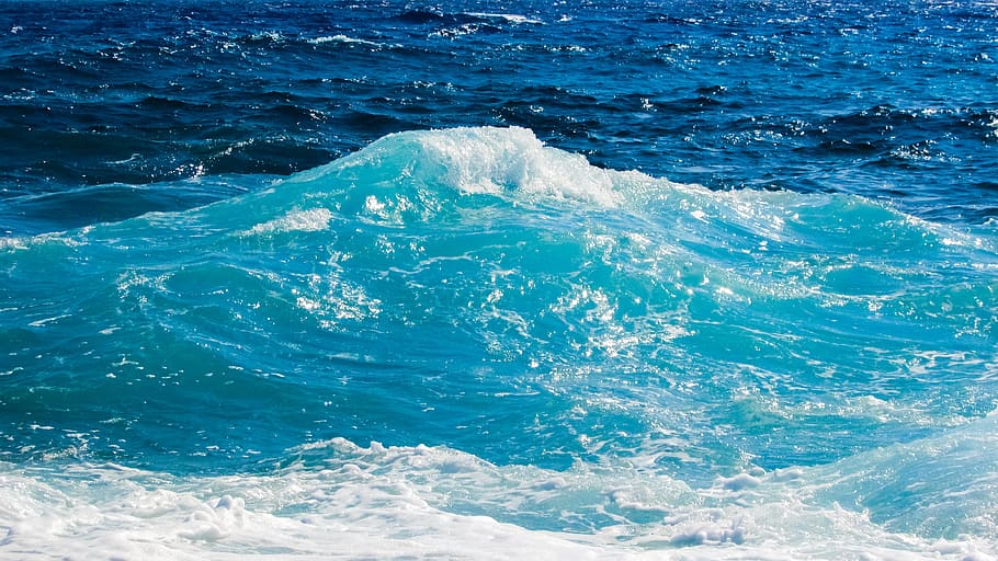 body of water, wave, bubbles, foam, spray, energy, water, splash, liquid, sea