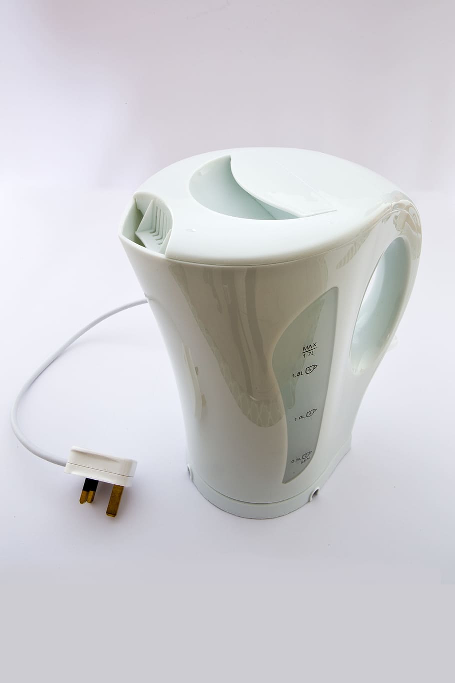 white electric kettle, Electric Kettle, Plastic, White, Utensil, teakettle, boiling, hot water, cup, drink
