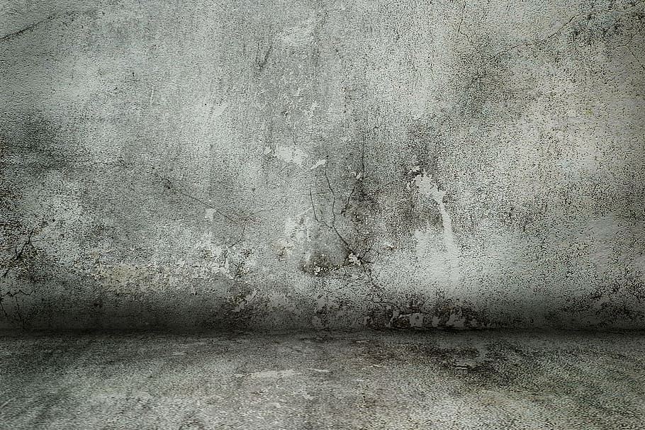 회색 돌 담, 콘크리트 벽, 벽, 콘크리트, 배경, 조직, 회색, 늙은, 풍화 된, 돌