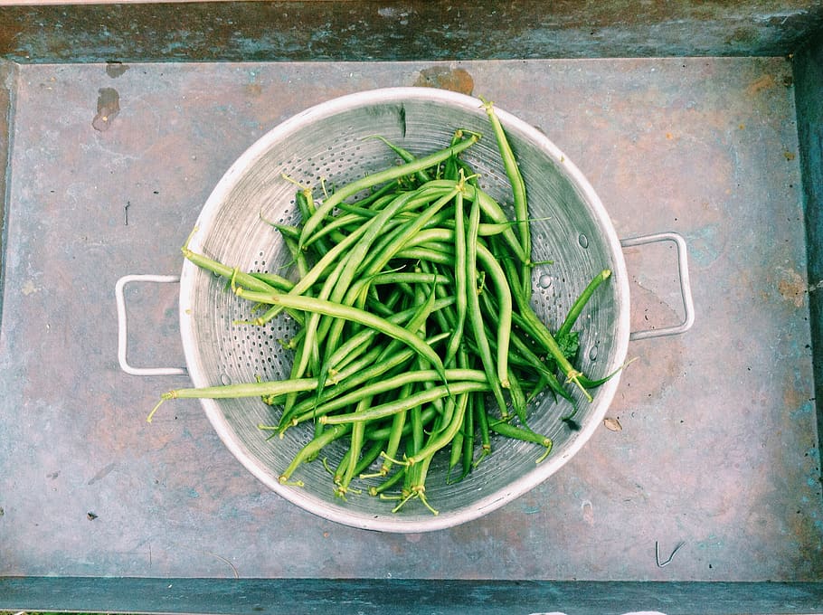 green beans, vegetables, food, healthy, strainer, healthy eating, vegetable, wellbeing, food and drink, green color