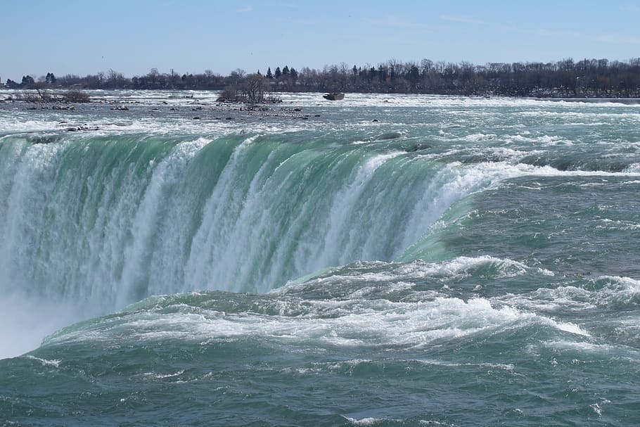 canada, niagara falls, waterfall, water, force of nature, beauty in nature, scenics - nature, motion, day, nature