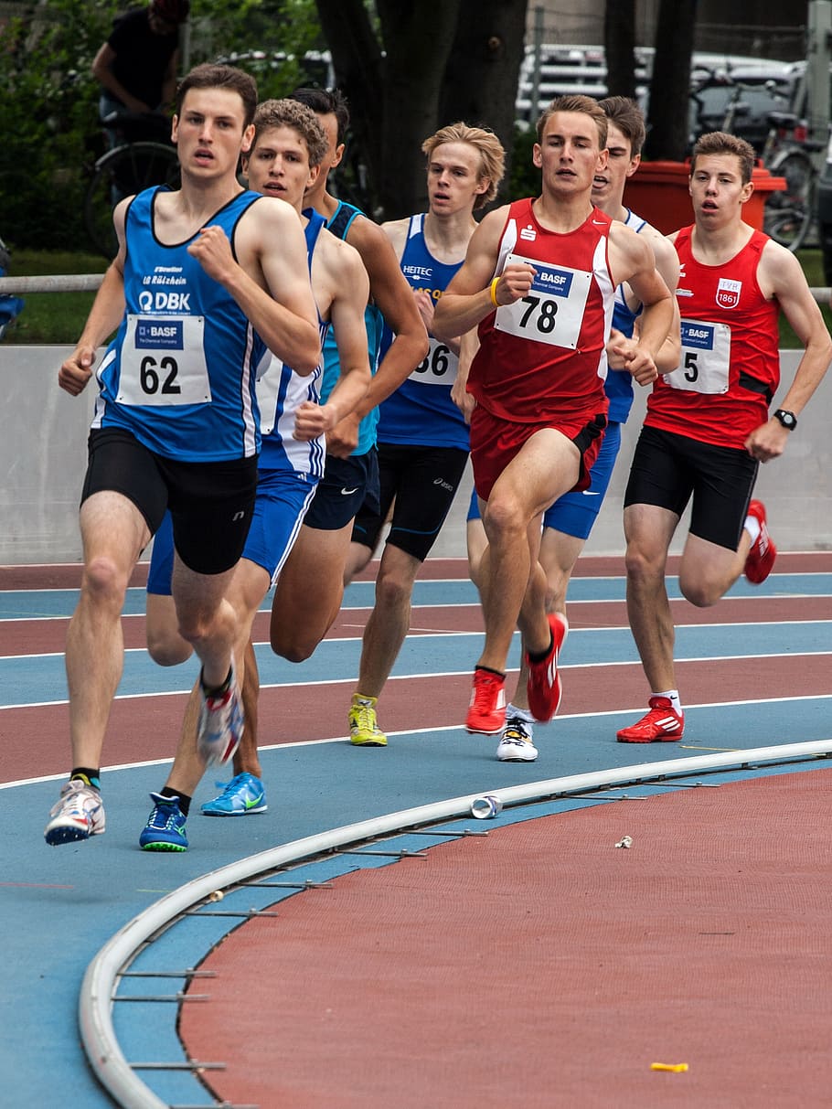 group, male, runners, track field, athletics, sport, run, junior gala mannheim, competition, athlete