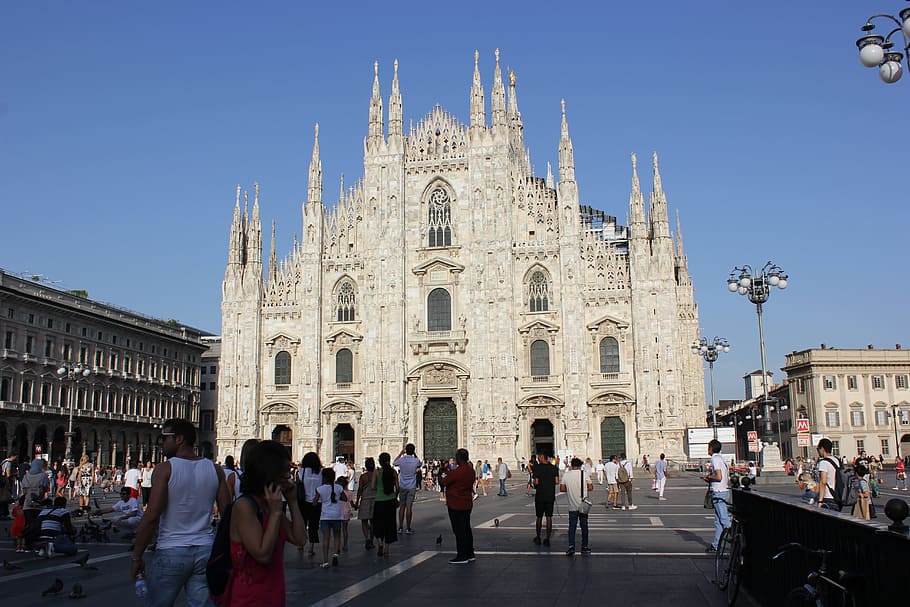 duomo, piazza, milan, center, cathedral, monument, madonnina, culture, architecture, piazza duomo