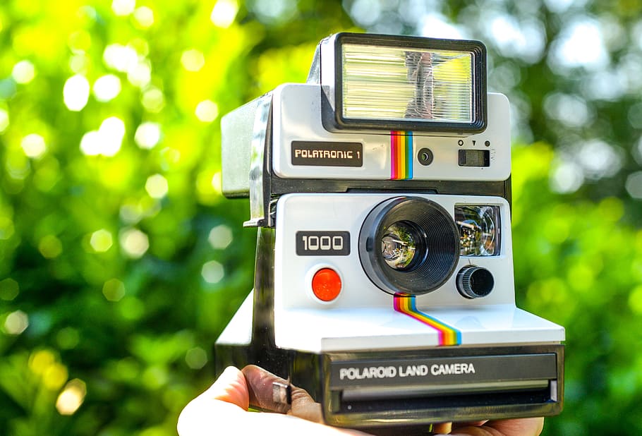 polaroid, camera, photography, retro, vintage, frame, old, film, design, instant