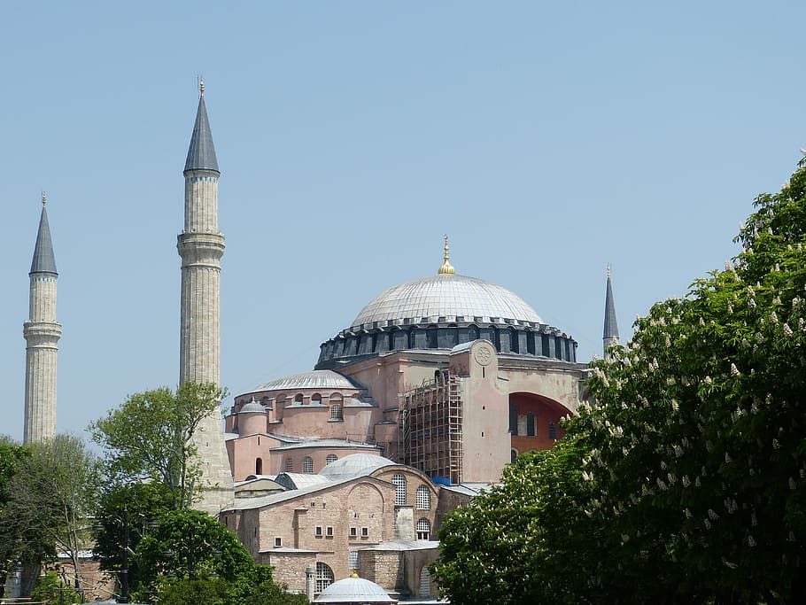 Istanbul, Hagia Sofia, Hagia Sophia, mosque, orient, islam, places of interest, minaret, dome, turkey