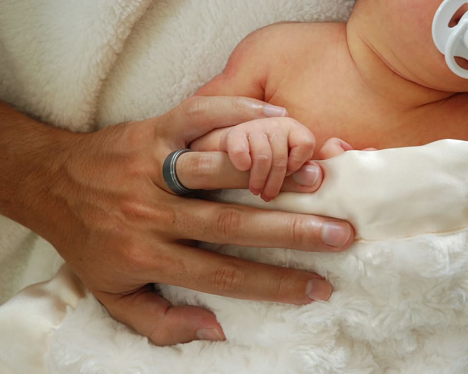 kulit, perawatan, tangan, bayi baru lahir, bayi, cinta, kelahiran, ayah, orang tua, keluarga