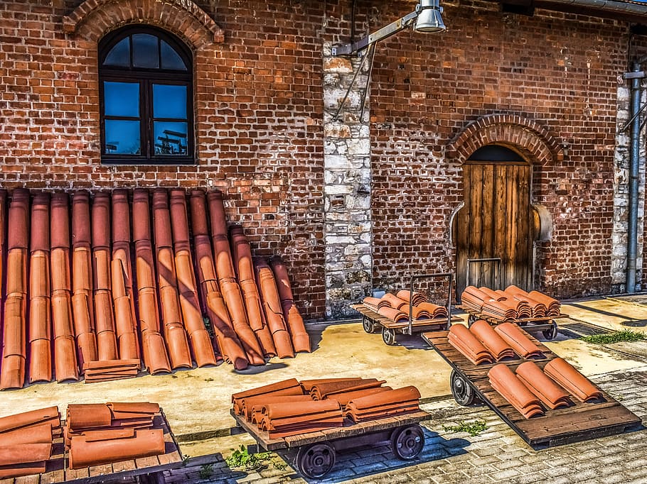 old factory, industrial, building, brick factory, roof tiles factory, restoration, reuse, museum, tsalapatas museum, greece