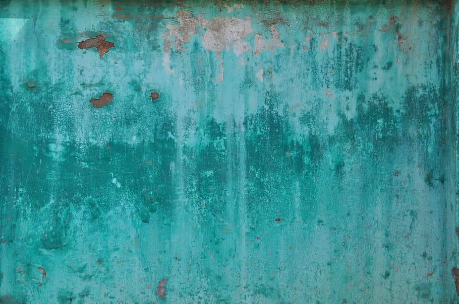 untitled, turquoise, sheet, weathered, corrosion, metal, rusted, old, background, backgrounds