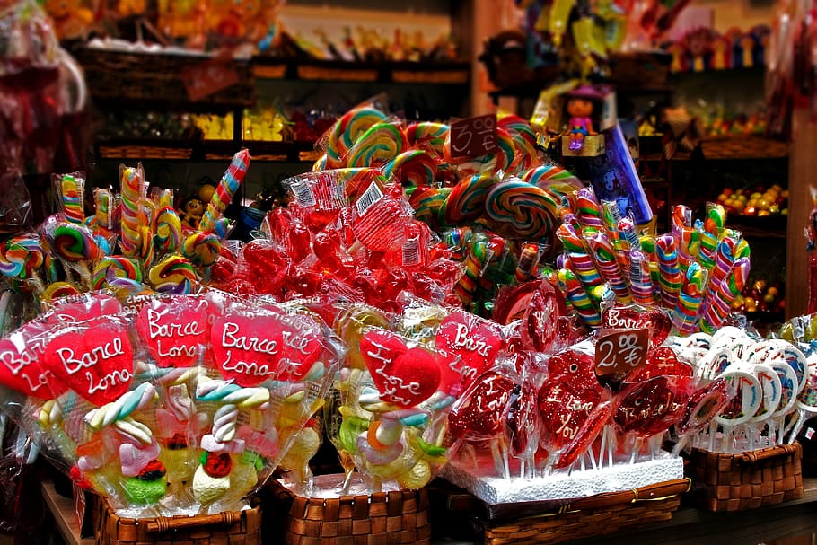 assorted-color candy lot, candy, sweet, sweetness, confectionery, nibble, delicious, sugar, food, treat