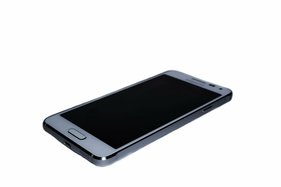 convertido, blanco, teléfono inteligente Samsung con Android, teléfono móvil, teléfono inteligente, Samsung, teléfono, pantalla táctil, pantalla, móvil