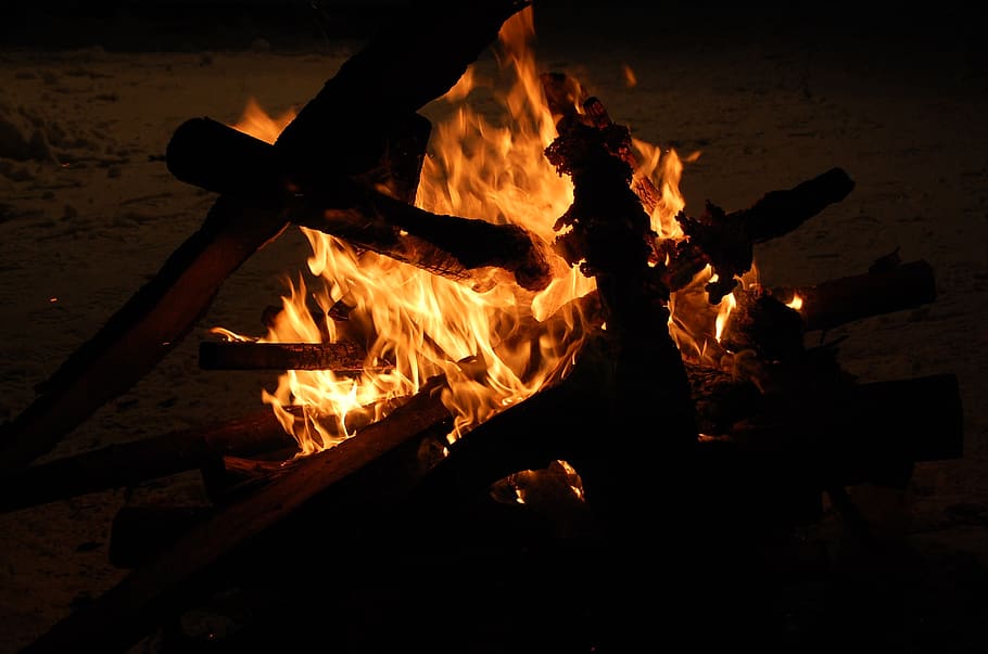 flare-up, heat, joy fire, campfire, flame, fire, burning, wood - material, fire - natural phenomenon, heat - temperature