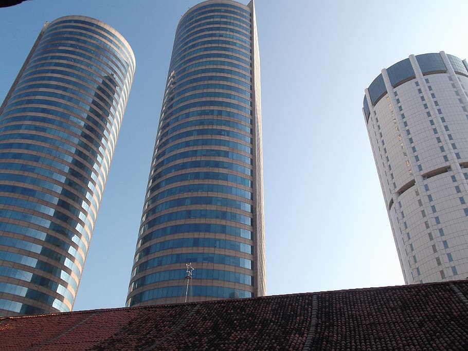 skyscrapers, skyscraper, colombo, sri lanka, built structure, building exterior, architecture, low angle view, sky, modern